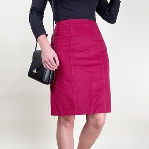 MaxMara Wool Mini Midi Pencil Skirt High Waisted Preppy Quiet Understated Luxury